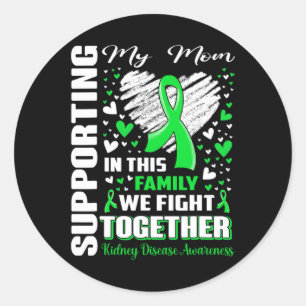 Mijn moeder Nierziekte bewustzijn Ronde Sticker