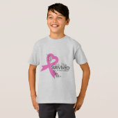 Mijn moeder overlevende borstkanker t-shirt (Voorkant volledig)