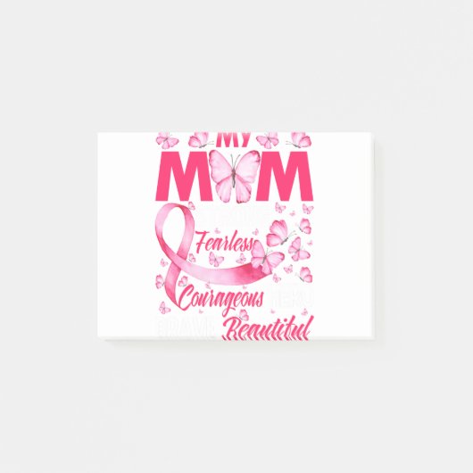 Mijn moeder roze lint-baarmoederhalskanker post-it® notes (Voorkant)