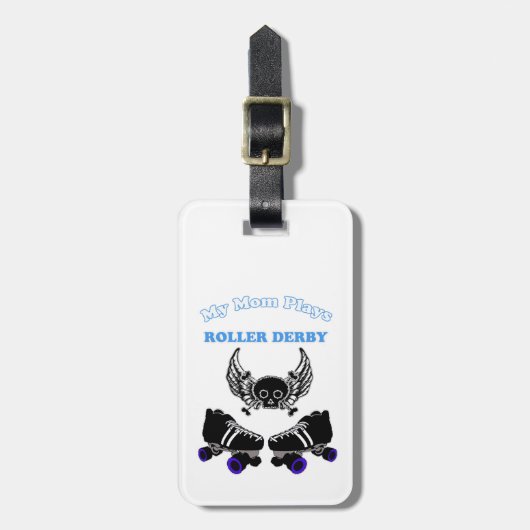 Mijn moeder speelt Roller Derby (Jongen) Bagagelabel (Voorkant verticaal)