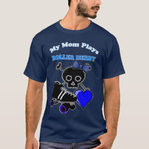 Mijn moeder speelt Roller Derby (meisje) T-shirt