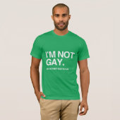 MIJN MOEDER TESTDE ME GAY T-SHIRT (Voorkant volledig)