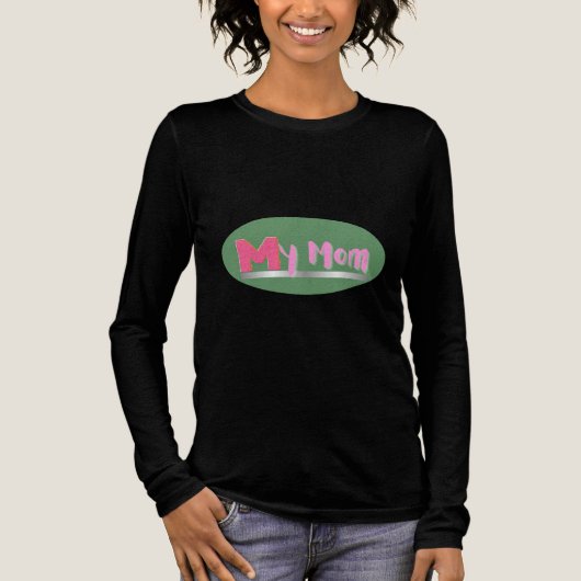 'Mijn moeder' Tri-Blend Shirt (Voorkant)