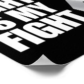 Mijn moeder vecht is mijn brandwustheid voor longk poster (Hoek)