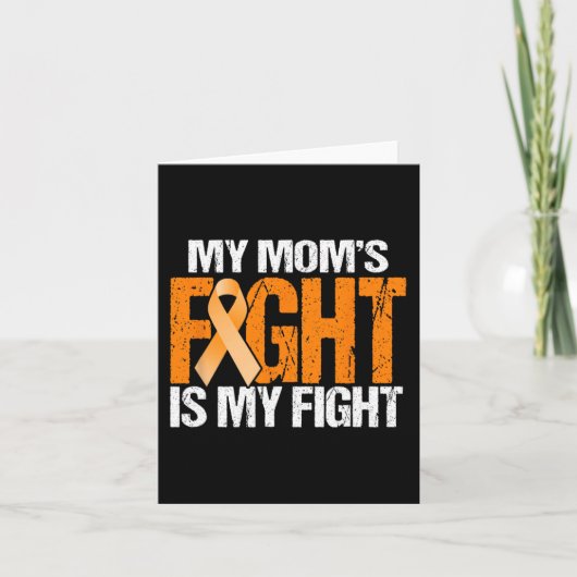 Mijn moeder vecht tegen leukemie is mijn vrouw kaart (Voorkant)