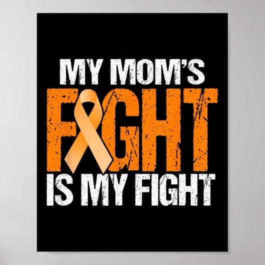 Mijn moeder vecht tegen leukemie is mijn vrouw poster (Voorkant)