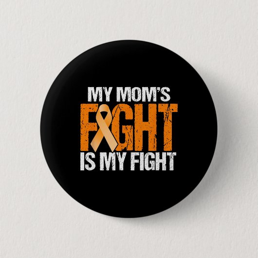 Mijn moeder vecht tegen leukemie is mijn vrouw ronde button 5,7 cm (Voorkant)