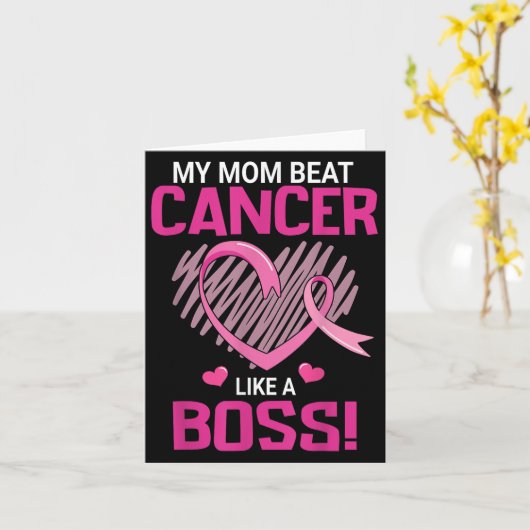 Mijn moeder versloeg borstkanker als een baas krij kaart (Gele Bloem)