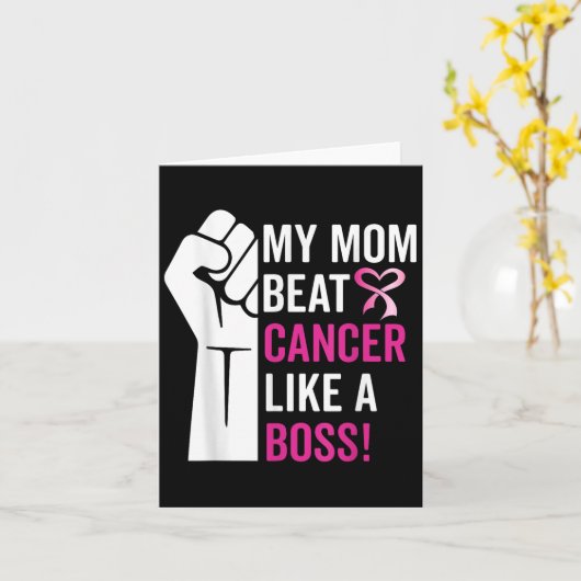 Mijn moeder versloeg borstkanker als een baas krij kaart (Gele Bloem)