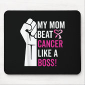 Mijn moeder versloeg borstkanker als een baas krij muismat (Voorkant)