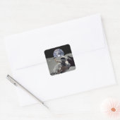 Mijn moeder vierkante sticker (Envelop)