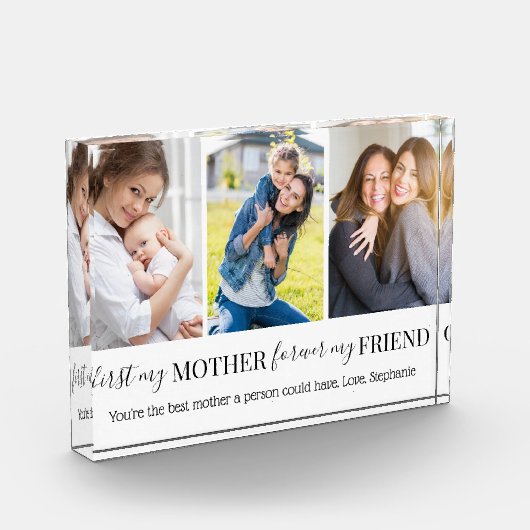 Mijn moeder voor altijd mijn vriend 3 fotoblok (Links)