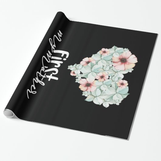 Mijn moeder voor altijd mijn vriend cadeaupapier (Uitgerold)