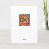 Mijn moeder voor de eerste keer, mijn vriend voor  kaart (Achterkant)