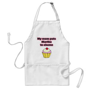 Mijn moeder zet marth in de schaamte standaard schort
