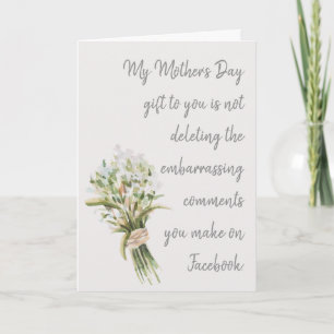 Mijn Moederdag cadeau aan jou Kaart