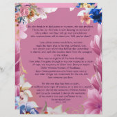 Mijn moeders gepersonaliseerd papier (Voorkant / Achterkant)