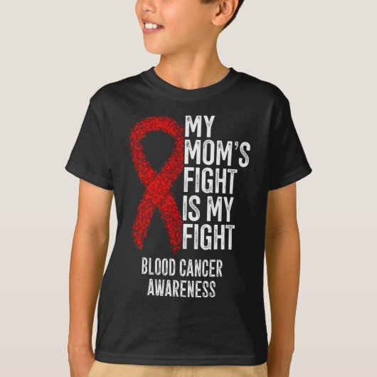Mijn moeders gevecht is mijn strijd tegen bloedkan t-shirt (Voorkant)