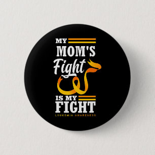 Mijn moeders gevecht is mijn vechtdochter zoon leu ronde button 5,7 cm