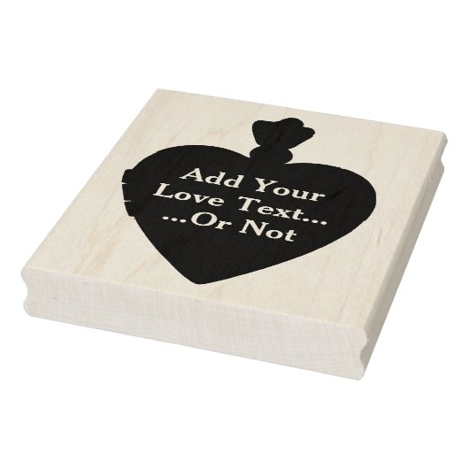 Mijn moeder's hart vormige medaillon silhouet kuns rubberstempel (Stempel)