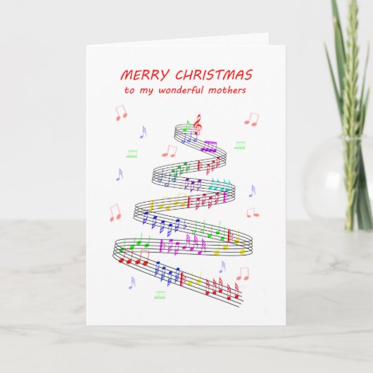 Mijn moeders schrijven voor Kerstmis Feestdagen Kaart (Voorkant)
