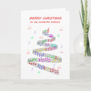 Mijn moeders schrijven voor Kerstmis Feestdagen Kaart