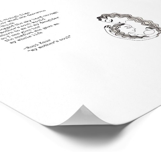 Mijn moeders soep van Rupi Kaur Poster (Hoek)