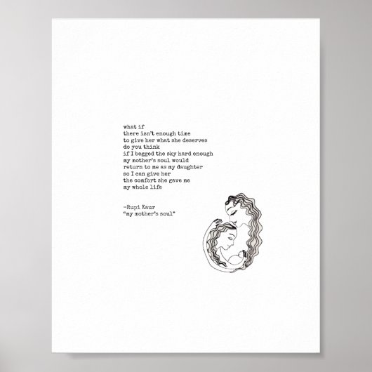 Mijn moeders soep van Rupi Kaur Poster (Voorkant)