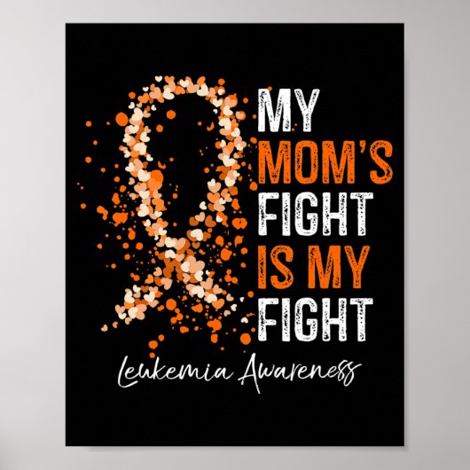 Mijn moeders strijd is mijn vechtende leukemiebewu poster (Voorkant)
