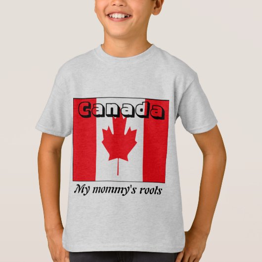 Mijn moeders wortels canada kinder t-shirts (Voorkant)