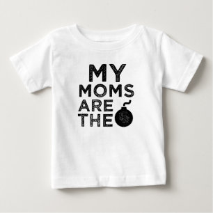 Mijn moeders zijn het baby shirt van de bom - Lesb