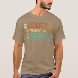 Mijn mogelijkheden zijn sterker dan mijn handicap t-shirt