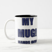 MIJN MOK! HANDEN AF! mok (Links)