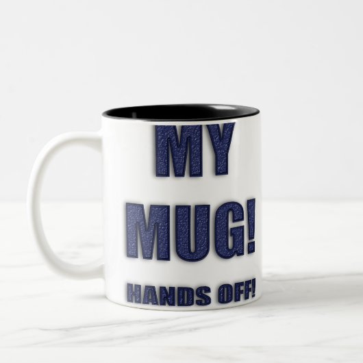 MIJN MOK! HANDEN AF! mok (Links)
