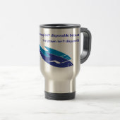 Mijn mok is niet wegwerpbaar - Travel Mug (Voorkant rechts)