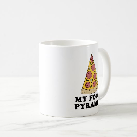 Mijn Mok van de Cartoon van de Pyramide Pizza van  (Voorkant rechts)
