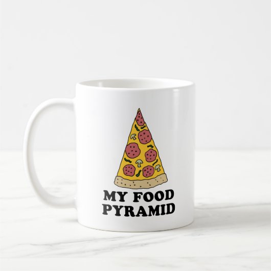 Mijn Mok van de Cartoon van de Pyramide Pizza van  (Links)