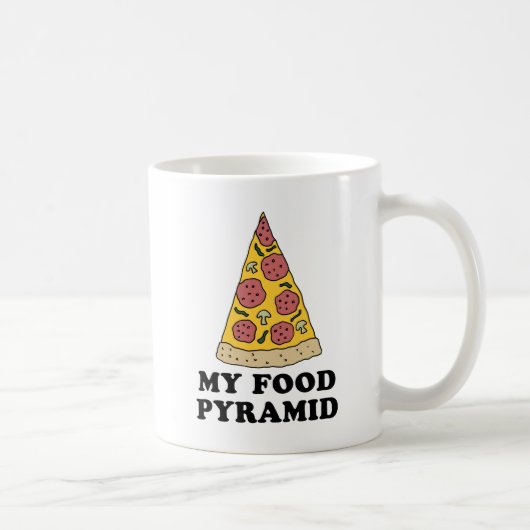 Mijn Mok van de Cartoon van de Pyramide Pizza van  (Rechts)