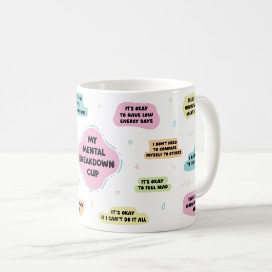 Mijn Mok voor mentale instorting. (Voorkant rechts)