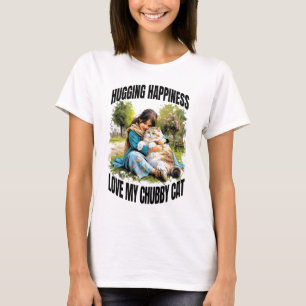 Mijn mollige kat vrouwen wit t-shirt
