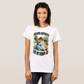 Mijn mollige kat vrouwen wit t-shirt (Voorkant volledig)