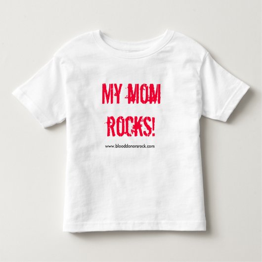 MIJN MOM ROCKS! KINDER SHIRTS (Voorkant)