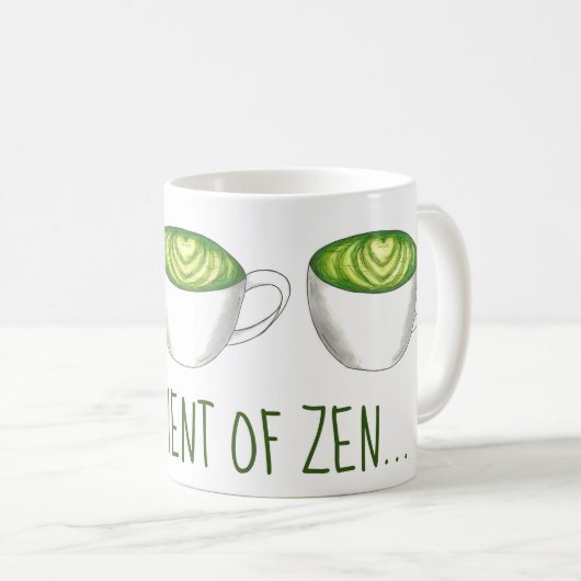 Mijn moment van Zen Matcha Green Tea Latte Koffiemok (Voorkant rechts)