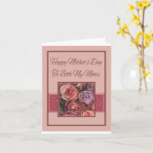 Mijn Moms Happy Moederdag roos kaart (Gele Bloem)