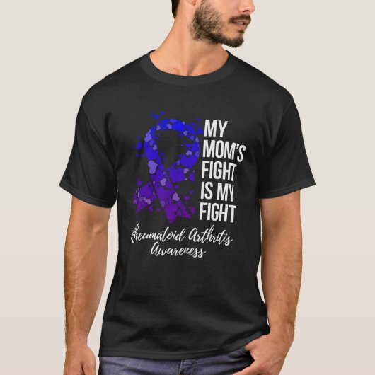 Mijn Momu2019s gevecht is mijn gevecht reumatoïde  T-shirt (Voorkant)
