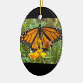 Mijn Monarch Butterfly-ovaal siermiddel Keramisch Ornament (Links)