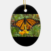 Mijn Monarch Butterfly-ovaal siermiddel Keramisch Ornament (Achterkant)