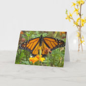 Mijn monarchvlinder-uitnodigingskaart kaart (Gele Bloem)