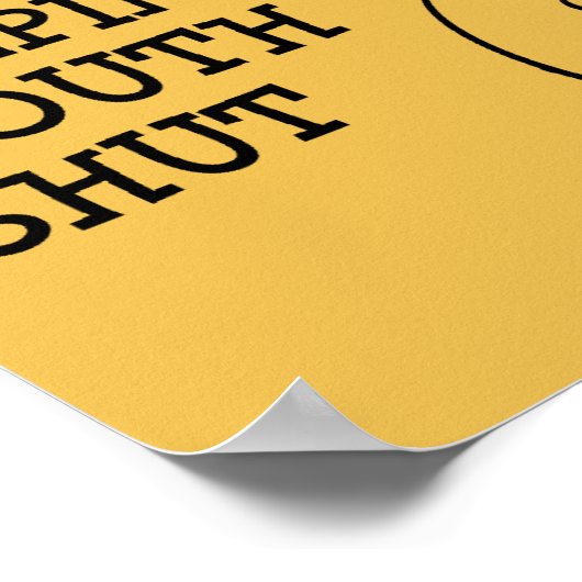 Mijn mond houden Zwijgen Posters signaleren Gezegd (Hoek)