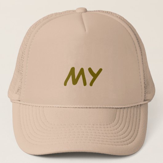 Mijn monogram trucker pet (Voorkant)